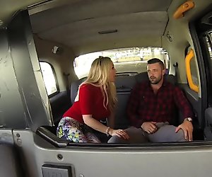 FemaleFakeTaxi Welsh lad gets a sweet surprise
