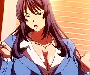 Hentai student uses his phone to fuck busty schoolgirls