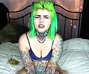 Monster Dildo Emo Slut
