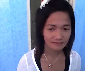 ASIANSEXDIARY Furry Asian Snatch Filled With Dick And CUM